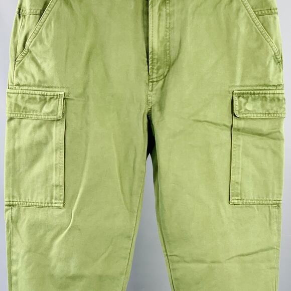 AIME LEON DORE Size S Green Cotton Cargo Tapered Casual Pants - Picture 2 of 6